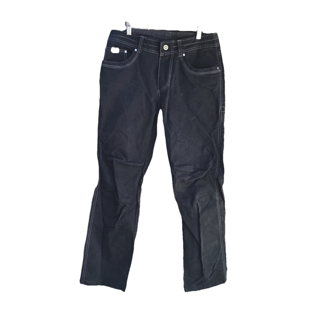 KÜHL Rebel Men's 32x32 (32x31) Black Canvas Work Utility Pants Hiking Outdoor